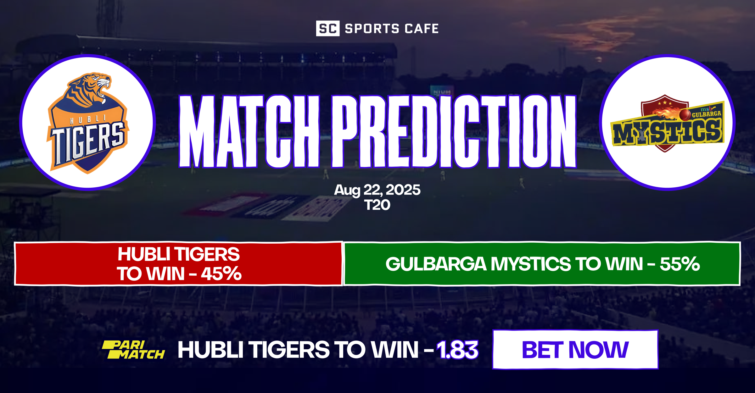 Hubli Tigers vs Gulbarga Mystics